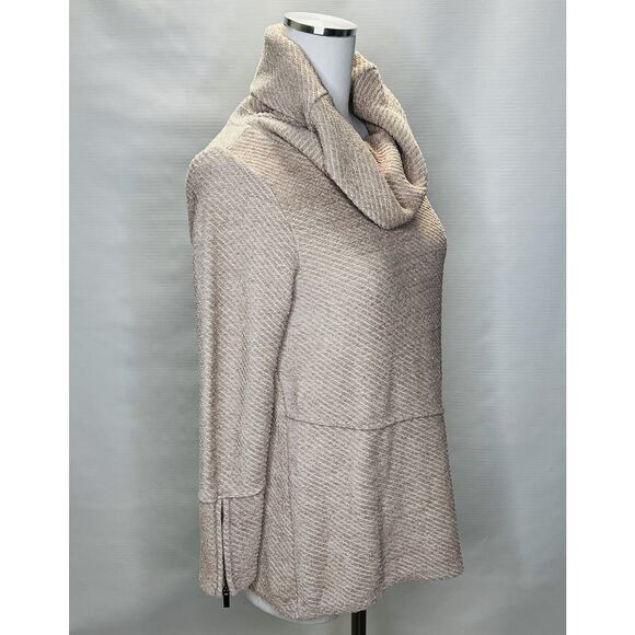 Soft Surroundings Puma Soft Pullover Roll-Neck Casual Tunic Top Pink Sz Small P - Picture 2 of 11